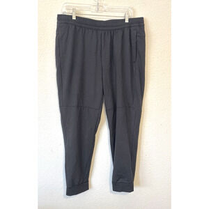 Luxe Jogger Pants Womens‎ XL Black Soft Stretch Athleisure Ankle Tapered